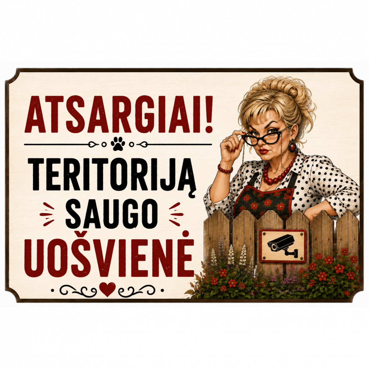 Atsargiai teritoriją saugo uošvienė