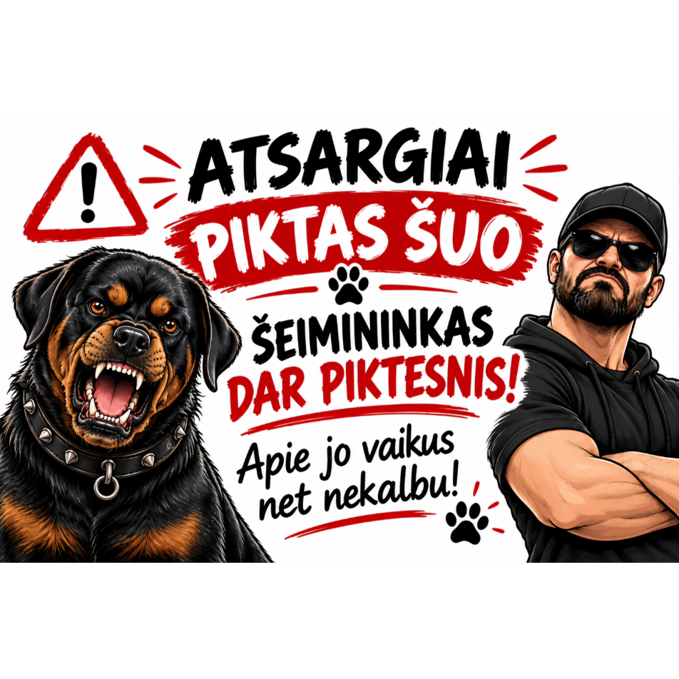 Atsargiai piktas šeimininkas Nr2