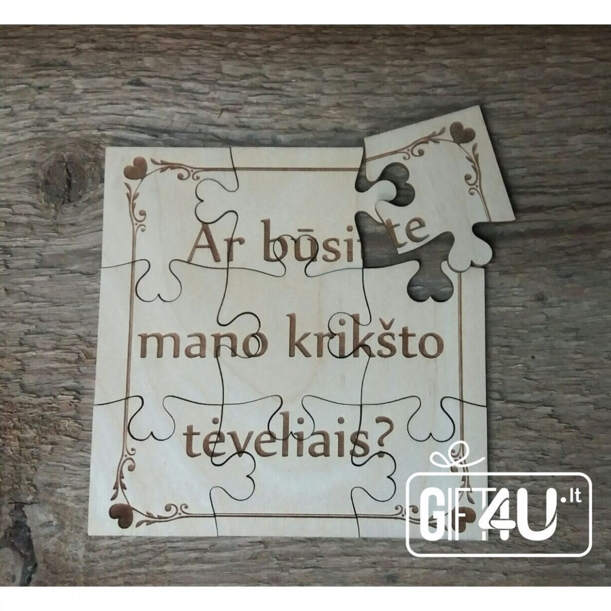 Dėlionė - kvietimas