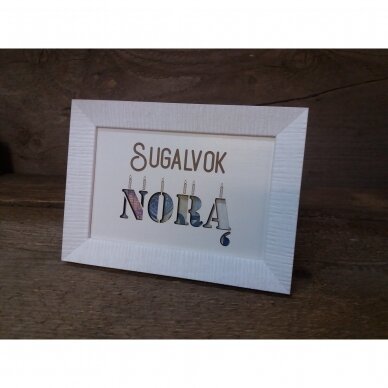 Pinigų rėmelis - dėžutė "Sugalvok norą"