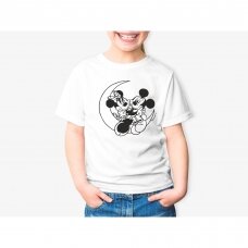 Vaikiški marškinėliai spalvinimui "Mickey ir Minnie"