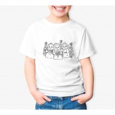 Vaikiški marškinėliai spalvinimui "Besmegeniai"