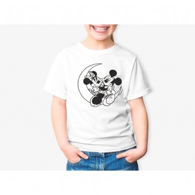 Vaikiški marškinėliai spalvinimui "Mickey ir Minnie" Vaikiški marškinėliai spalvinimui "Mickey ir Minnie"