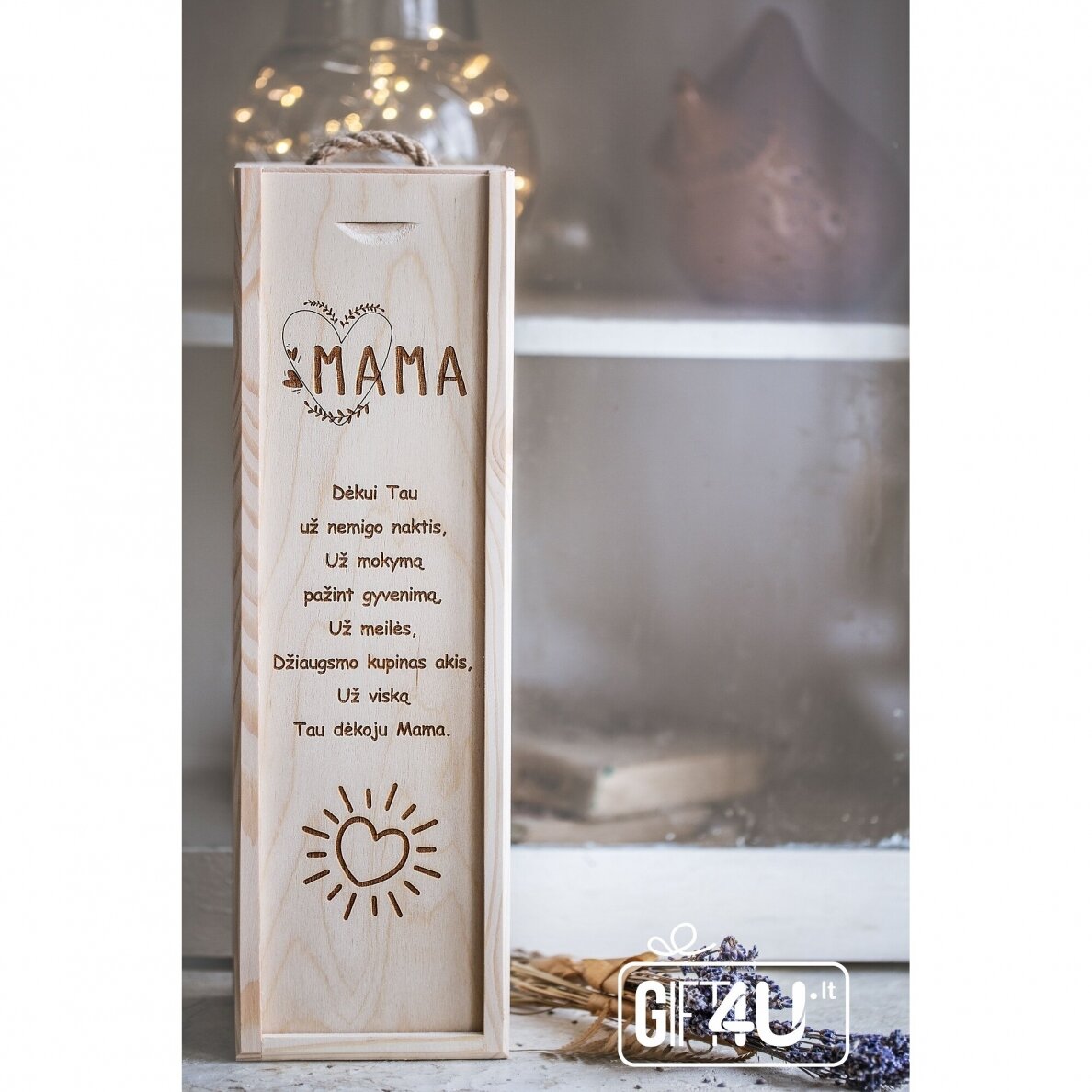 Vyno dėžė "Mamai"