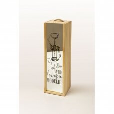 Vyno dėžė „Tampu modeliu“, su veidrodžiu